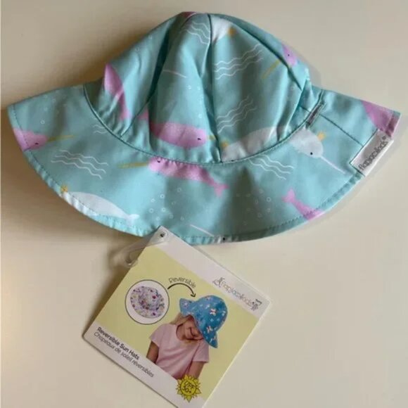 FlapJackKids reversible sun hat UPF 50+ (size XS) NWT - Picture 4 of 8